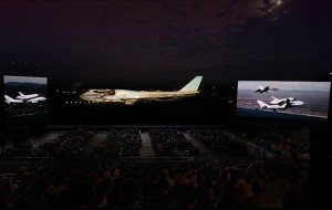 Фантастический 3D mapping на Boeing 747 