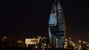 Видеомэппинг на "Памятник Делу Революции"