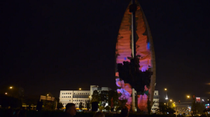 3D mapping на "Памятник Делу Революции"